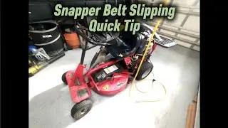 Snapper Riding Mower Slipping in Gear or Deck belt Slipping Quick Tip