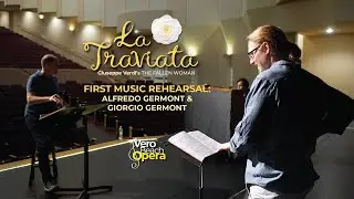 Matthew White (Alfredo Germont) & Nelson Mart&iacute;nez (Giorgio Germont) rehearse - LA TRAVIATA