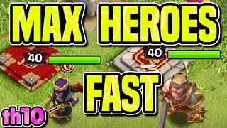 HOW TO MAX HEROES FAST | HERO UPGRADE GUIDE | MASS MINER DARK FARMING | Clash of Clans