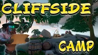 Cliffside camp overlooking North East seas, Plunder Valley