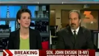 Rachel Maddow - Family Values Senator John Ensign (R-NV) Announces He Will Resign