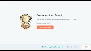 HubSpot Social Media Marketing Live Test on 27-03-2025 (Free Answers)