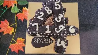 How to Make Number Cake Without Mould | 4 number cake kaise cutting kare | Cake Decorating Ideas |