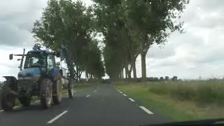 Tree lined road in Northern France