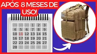 APÓS 8 MESES DE USO, MINHA MOCHILA TÁTICA MILITAR FICOU ASSIM!