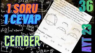 AYT 2023 - &Ccedil;IKMIŞ &Ccedil;EMBER SORUSU (SORU 36)