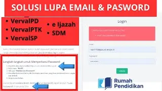 SOLUTION FOR FORGOTTEN EMAIL AND PASSWORD VERVAL PD, VERVAL PTK, VERVAL SP, E-DIPLOMA, HR