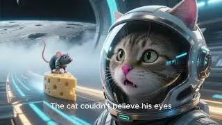 🚀😂 Cat & Mouse Space Race on the Moon | Funny Cartoon Adventure 🌙🐱🐭