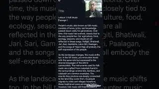 Folk Music, passage of class 8 #Jamiatul Hanafiyah.