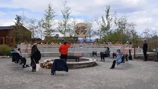 Memorial, sacred fire at Kwanlin D&uuml;n Cultural Centre in Whitehorse