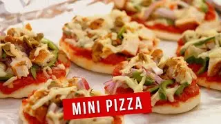 Mini Pizza Recipe in Microwave Oven | Chicken Tikka Pizza | Food Craft