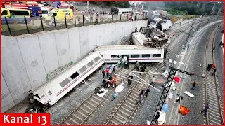 Deadly train accident in Spain leaves more than 20 dead and scores injured