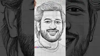 MS Dhoni || Sketch|| Drawing|| @ art academy for art lover's