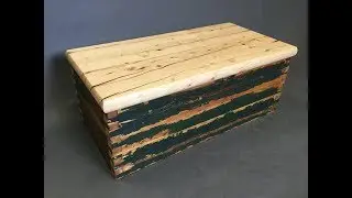 Rustic Mini Foot Locker - Storage Box from Reclaimed Wood - 2