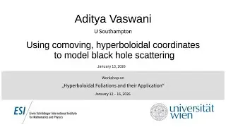 Aditya Vaswani - Using comoving, hyperboloidal coordinates to model black hole scattering