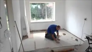 No More Ply prior to tiling a Kitchen - Part 4 - Main boards laying