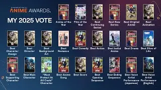 I Voted for the 2025 Anime Awards! ✨ | My Picks & Honest Reactions | Mostly Demon Slayer ❤