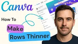 How to Make Rows Thinner in Canva | Canva Tutorial 2026