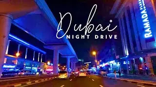 DUBAI NIGHT DRIVING TOUR FROM SALAH AL DIN TO UNION COOP AL NAHDA 2 | Gopro11 cam