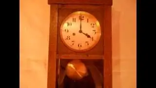 АНТИКВАРНЫЕ НАСТЕННЫЕ ЧАСЫ ГУСТАВА БЕККЕРА В СТИЛЕ АРТ-ДЕКО