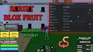 Script Blox Fruit /Hack | AUTO FRAM + AIM BOT [NEWUP🐉]