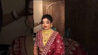 my bride wearing real gold jewellery 🤍#parulgargbridemakeup