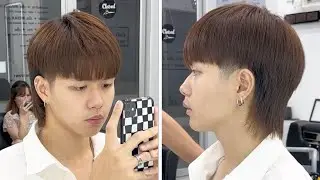 หน้าม้า x Mullet โดยช่างไมโคร Suwan Mali barber shop