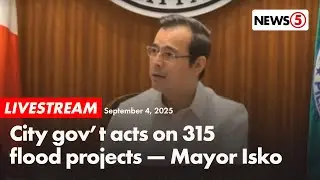 LIVE | Mayor Isko Moreno presents actions taken on the 315 flood control projects in Manila