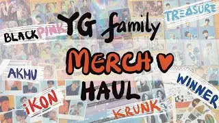 [UNBOXING] YG FAMILY MERCH HAUL - TREASURE x BLACKPINK x iKON x WINNER x AKMU x BIGBANG x KRUNK