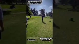 Lil 115 yard trap draw 50 degree here to about 5ft to finish the round off with a birdie 🤙