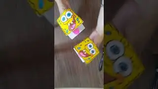 spongeBob Square Pants paper hand puppet/craft ideas