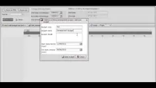 Create or Modify Budget