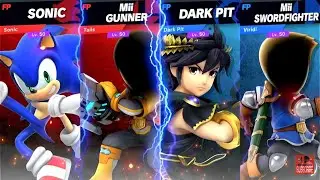 Super Smash Bros Ultimate Amiibo Fights Request Sonic & Tails vs Dark Pit & Viridi