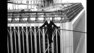 Phillipe Petit atop The World Trade Center
