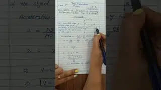 Derive relation v=u+at from velocity Time Graph #class11 #physics #cbse #neet #jee #iit