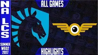 TL vs FLY Highlights ALL GAMES - NA LCS Week 6 Summer 2017 - Team Liquid vs FlyQuest