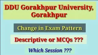 Change in exam pattern of UG course in DDU Gorakhpur University?? #ddugu #ddu #exampattern #ba #bsc