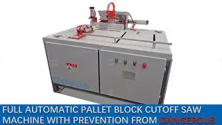 Full Automatic Pallet Block Cutoff Saw Machine with Prevention from Dangerous