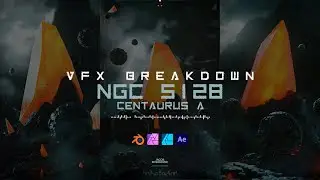 NGC 5128: Centaurus A - VFX breakdown | Blender | Affinity Photo | Affinity Designer | After Effects