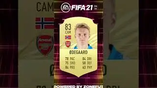 &Oslash;degaard FIFA 19 23 FUT Card Evolution