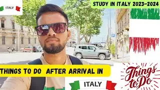 IMPORTANT THINGS TO DO AFTER ARRIVAL IN ITALY🇮🇹!SIM CARD!RESIDENCE PERMIT !#studyinitaly #eurodreams