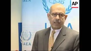 ElBaradei comments ahead IAEA meeting