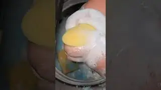 Yummy Foca suds 🤤 #fyp #asmr #spongesqueezing #laundry 