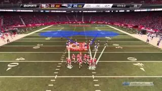 Madden down goes kaepernick 4th qtr 1min!
