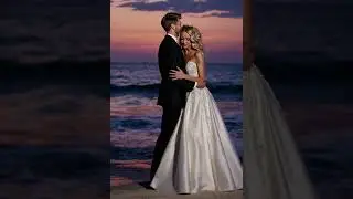 Romantic Sunset Beach Wedding Dance - AI Fun #beachwedding #beach #romantic