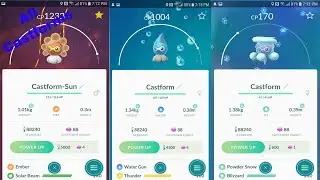 Pokemon Go Gen 3 All of Castforms Transformation!
