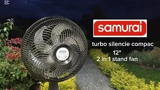 Samurai turbo silence compac 2 in 1 stand fan