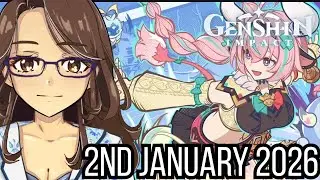 recap the livestream and doing the Genshin Impact Soulblazers' Snowbound Journey Event [02/01/2026]