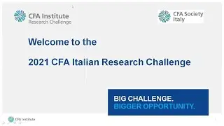 CFA Research Challenge Italy Final 2021