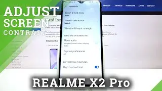 How to Turn On High Contrast Text &ndash; Accessibility Settings on REALME X2 Pro